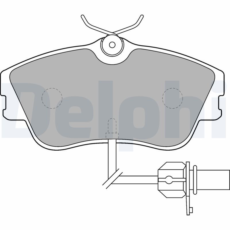 Brake Pad Set, disc brake DELPHI LP1542