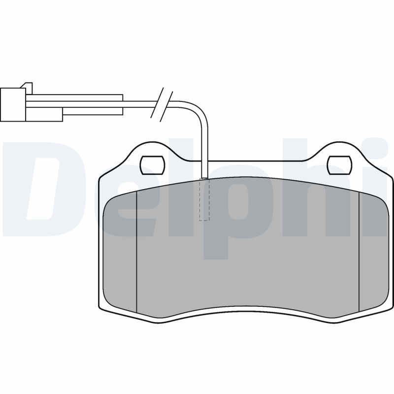 Brake Pad Set, disc brake DELPHI LP1543