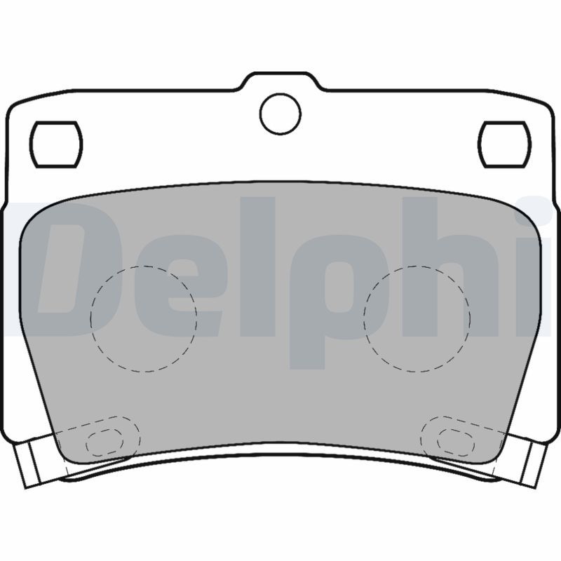 Brake Pad Set, disc brake DELPHI LP1546