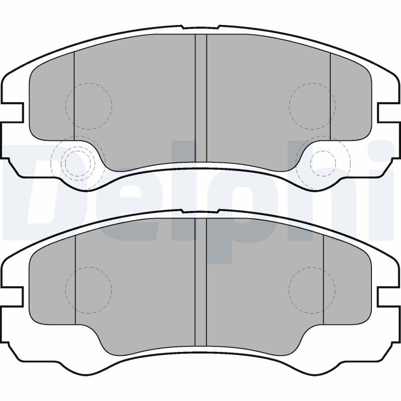 Brake Pad Set, disc brake DELPHI LP1552