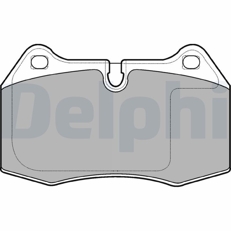 Brake Pad Set, disc brake DELPHI LP1584