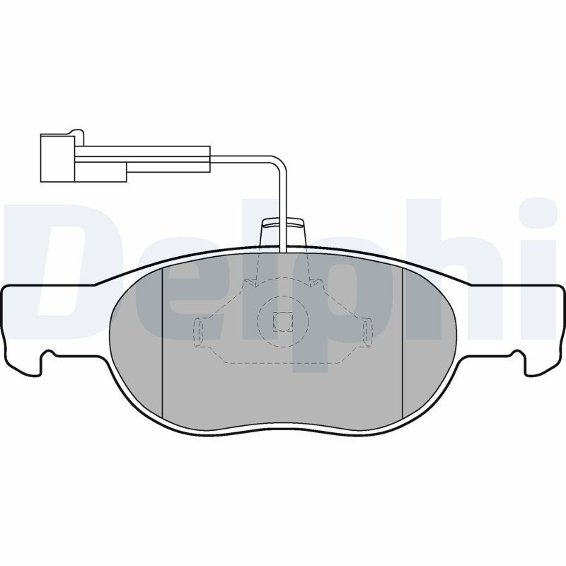 Brake Pad Set, disc brake DELPHI LP1585