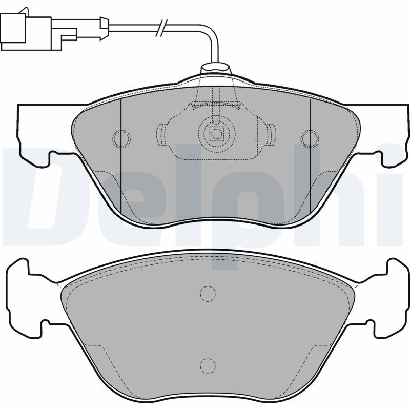 Brake Pad Set, disc brake DELPHI LP1587