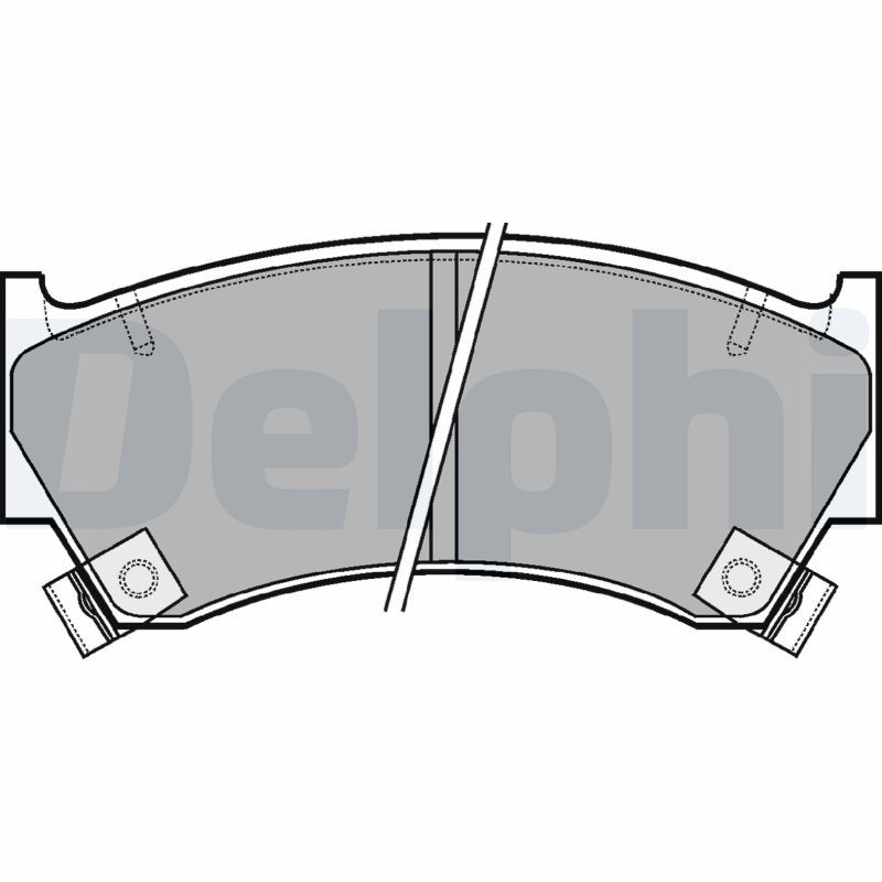 Brake Pad Set, disc brake DELPHI LP1590