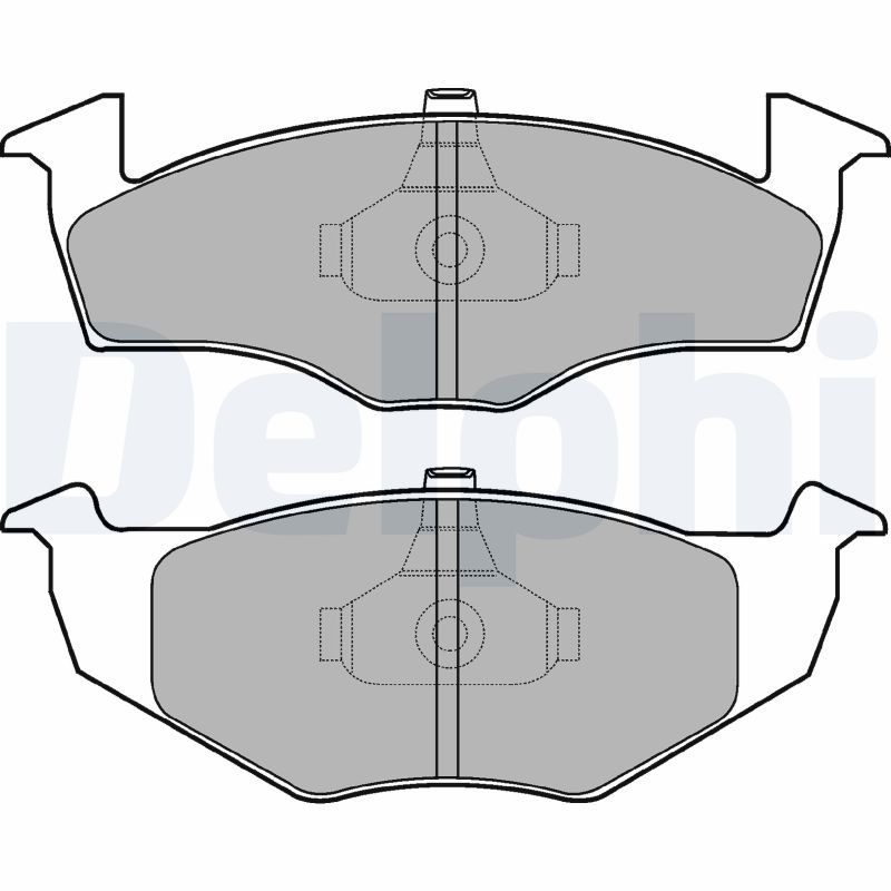 Brake Pad Set, disc brake DELPHI LP1591