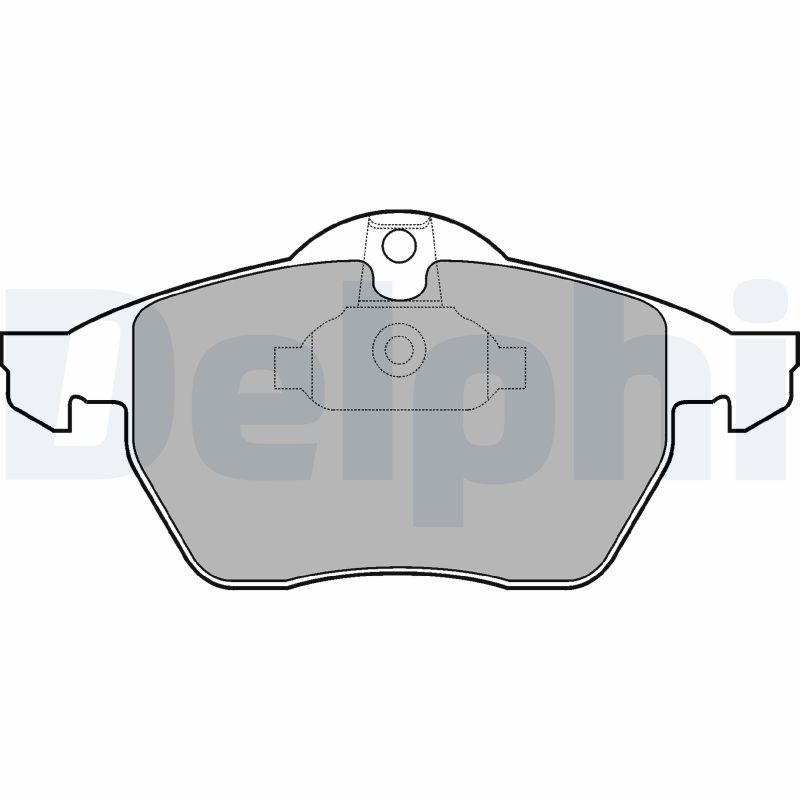 Комплект гальмівних накладок, дискове гальмо DELPHI LP1600
