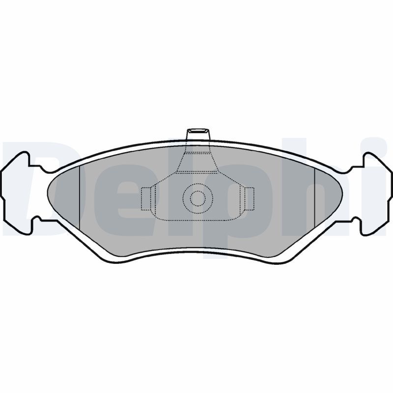 Brake Pad Set, disc brake DELPHI LP1603