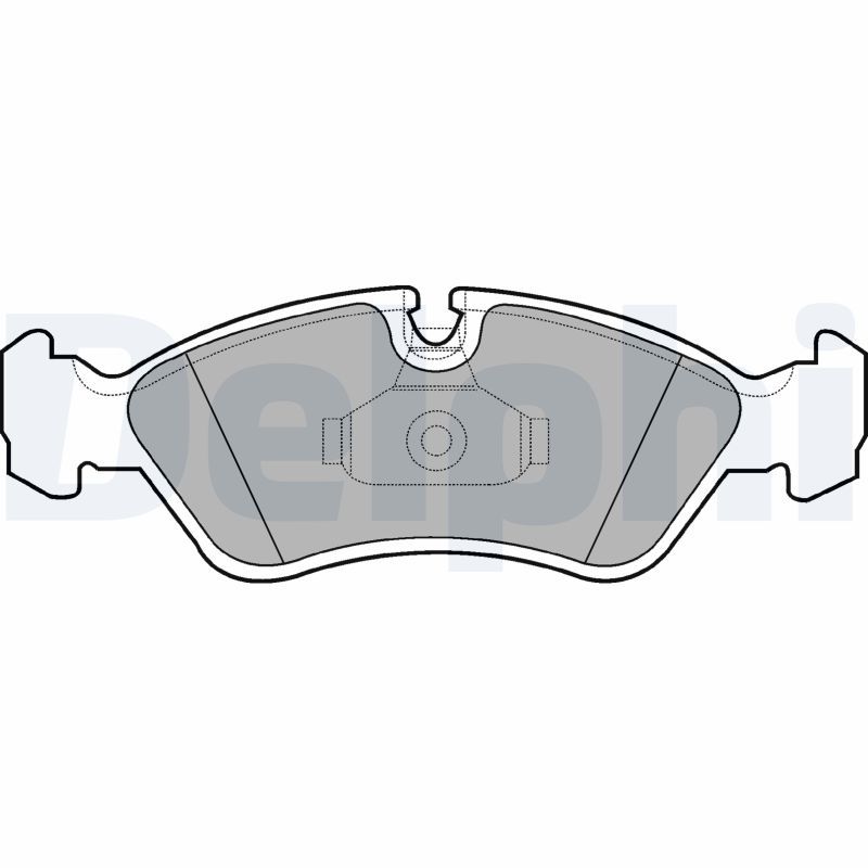 Brake Pad Set, disc brake DELPHI LP1605