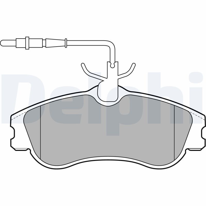 Brake Pad Set, disc brake DELPHI LP1607