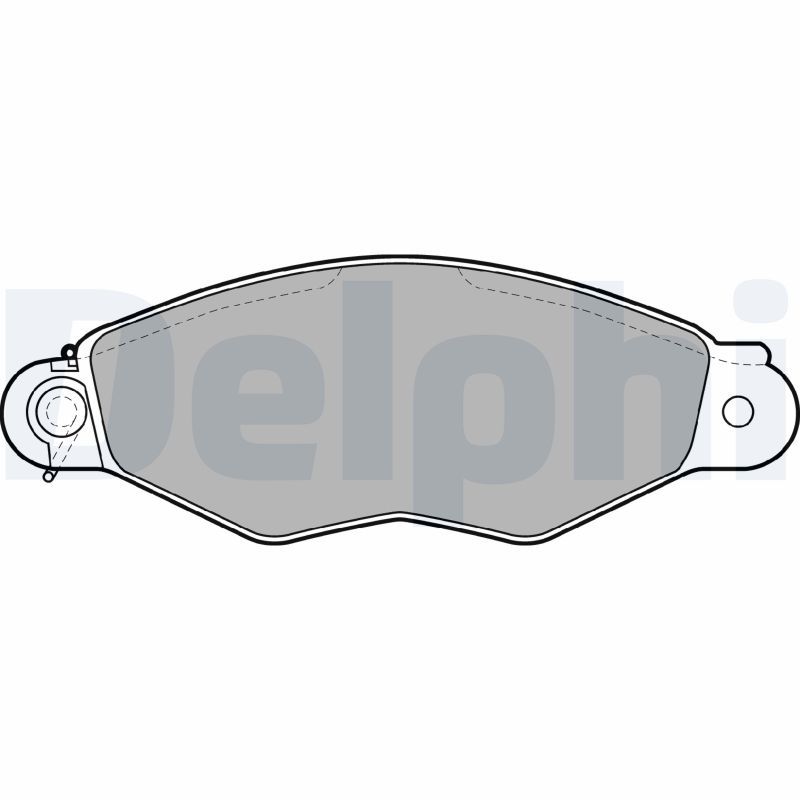 Brake Pad Set, disc brake DELPHI LP1610