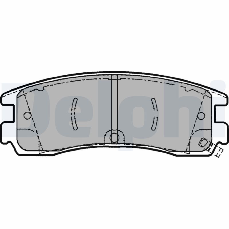 Brake Pad Set, disc brake DELPHI LP1612