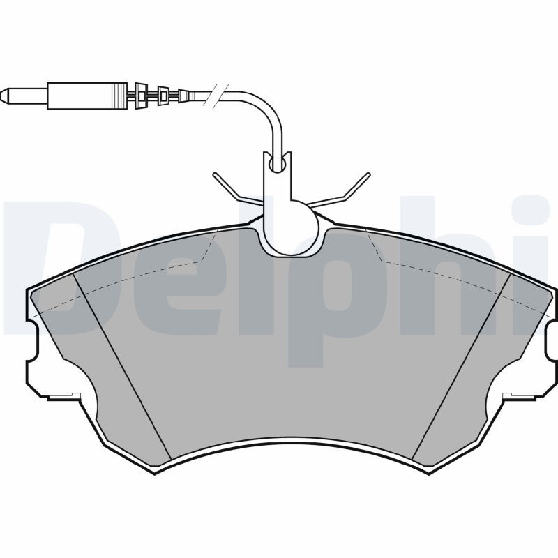 Brake Pad Set, disc brake DELPHI LP1614