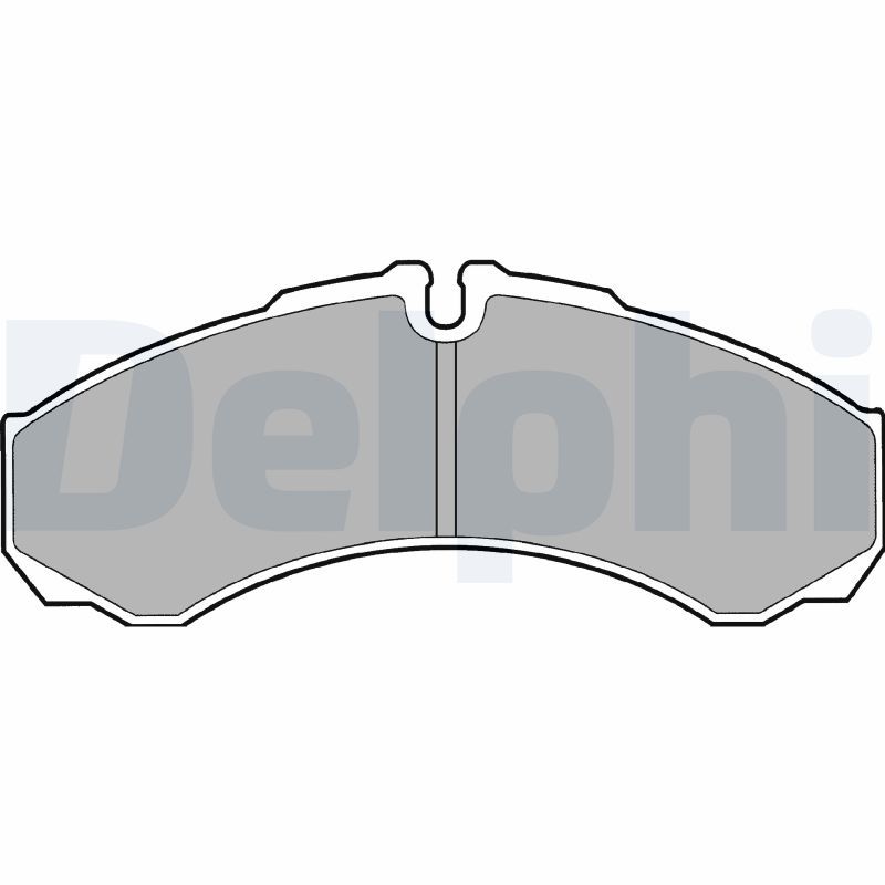 Brake Pad Set, disc brake DELPHI LP1616