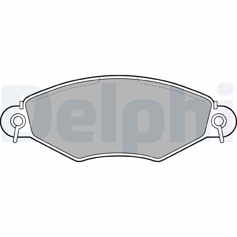 Brake Pad Set, disc brake DELPHI LP1617