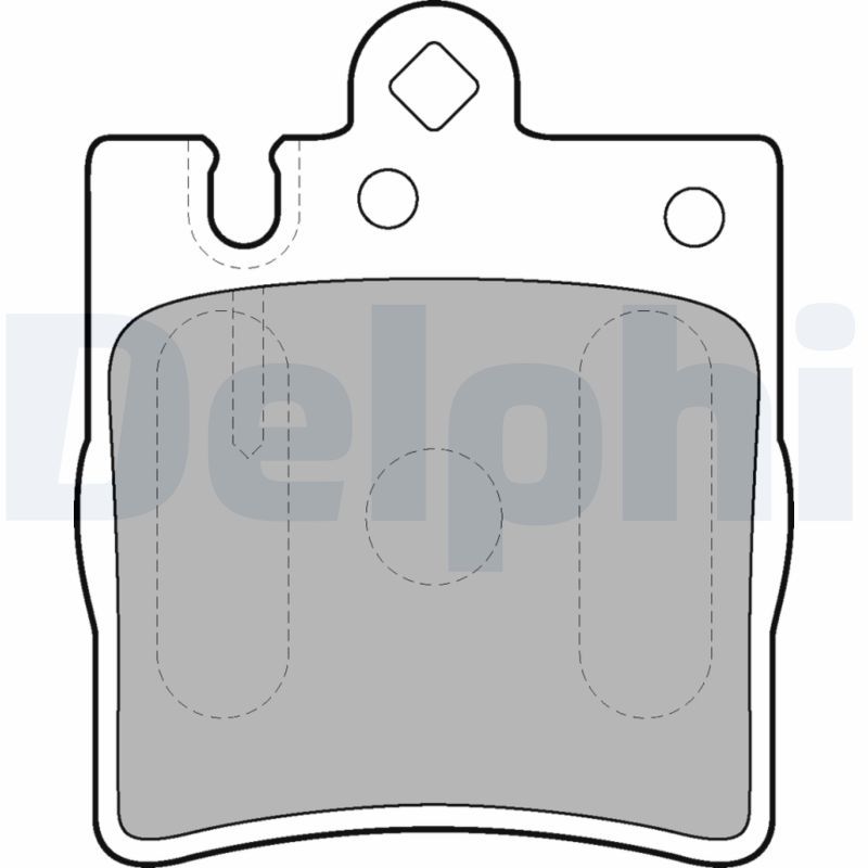 Brake Pad Set, disc brake DELPHI LP1618