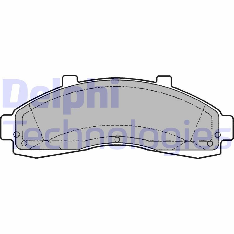 Brake Pad Set, disc brake DELPHI LP1625