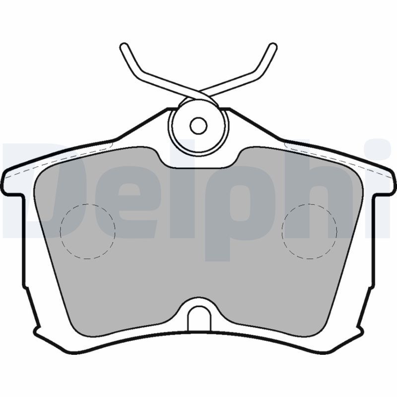 Brake Pad Set, disc brake DELPHI LP1626