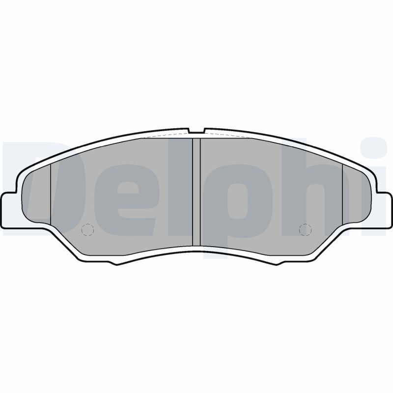 Brake Pad Set, disc brake DELPHI LP1634