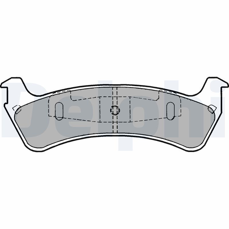 Brake Pad Set, disc brake DELPHI LP1635