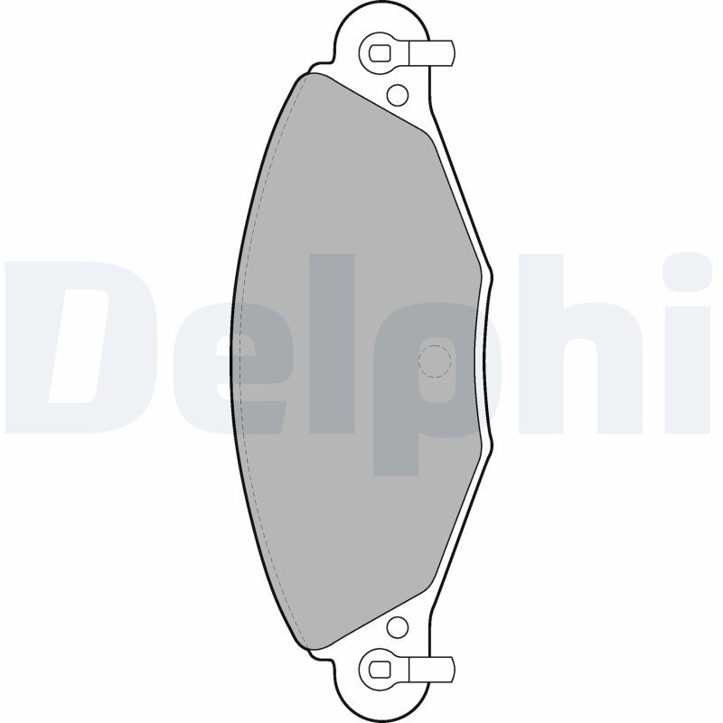 Brake Pad Set, disc brake DELPHI LP1655