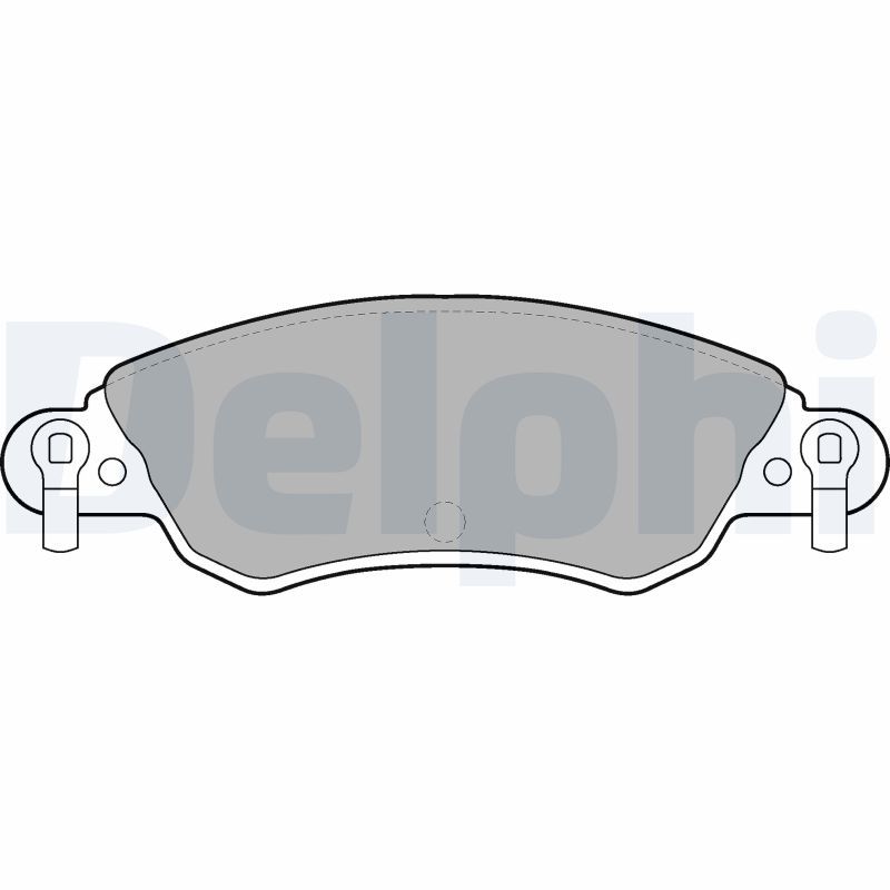 Brake Pad Set, disc brake DELPHI LP1656