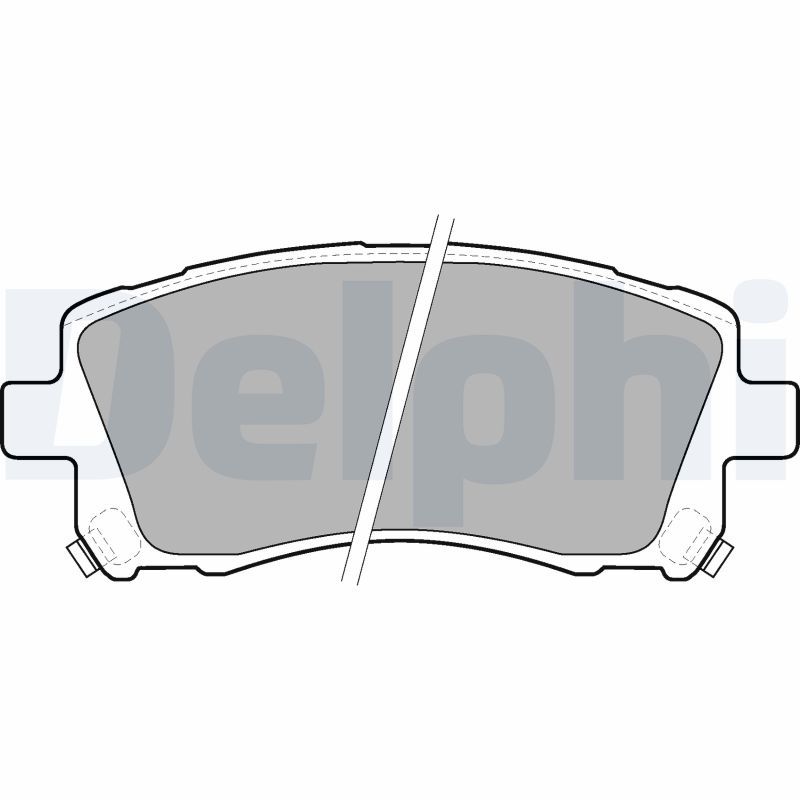 Brake Pad Set, disc brake DELPHI LP1663