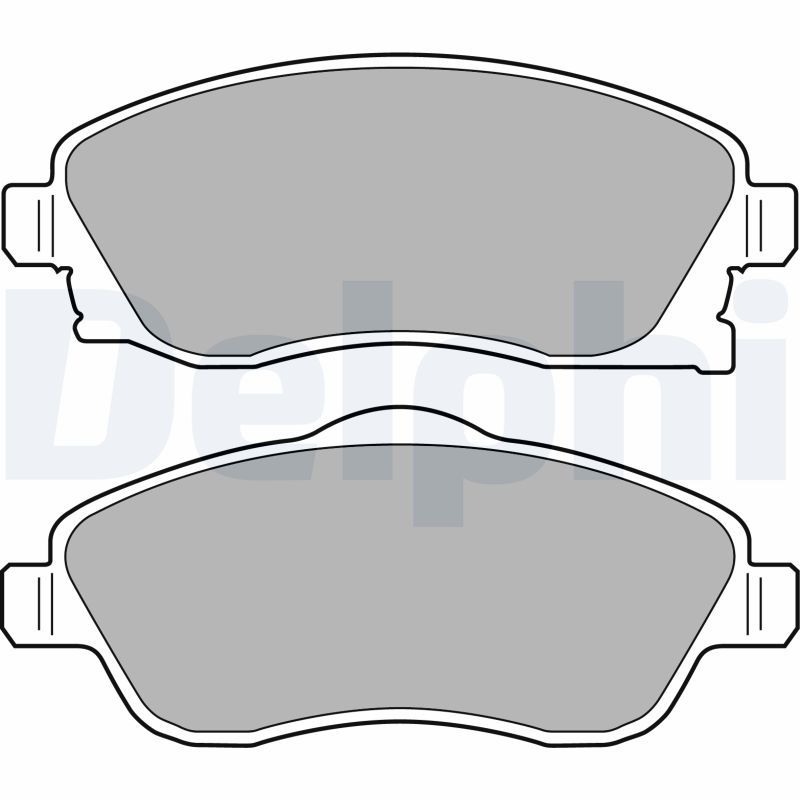 Brake Pad Set, disc brake DELPHI LP1676