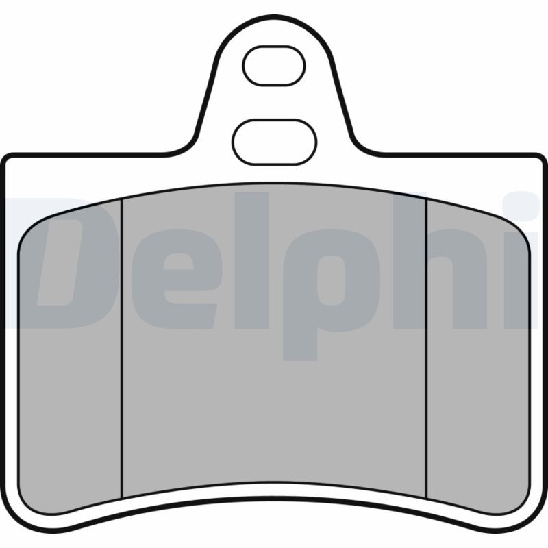 Brake Pad Set, disc brake DELPHI LP1680