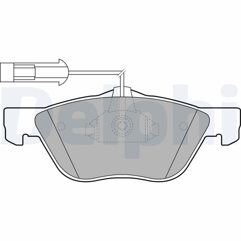 Brake Pad Set, disc brake DELPHI LP1686