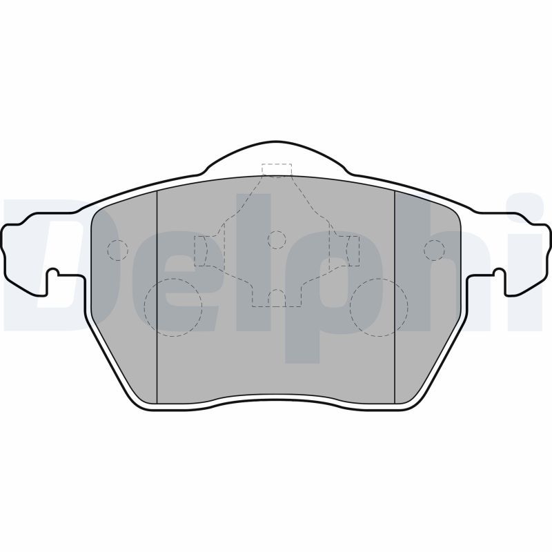 Brake Pad Set, disc brake DELPHI LP1687