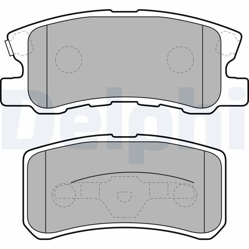 Brake Pad Set, disc brake DELPHI LP1691