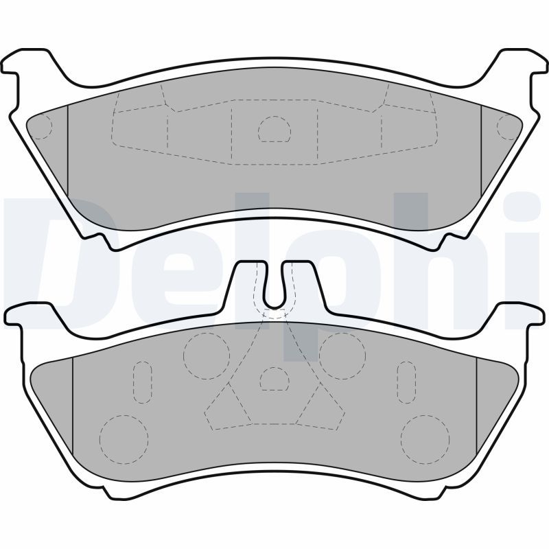 Brake Pad Set, disc brake DELPHI LP1692