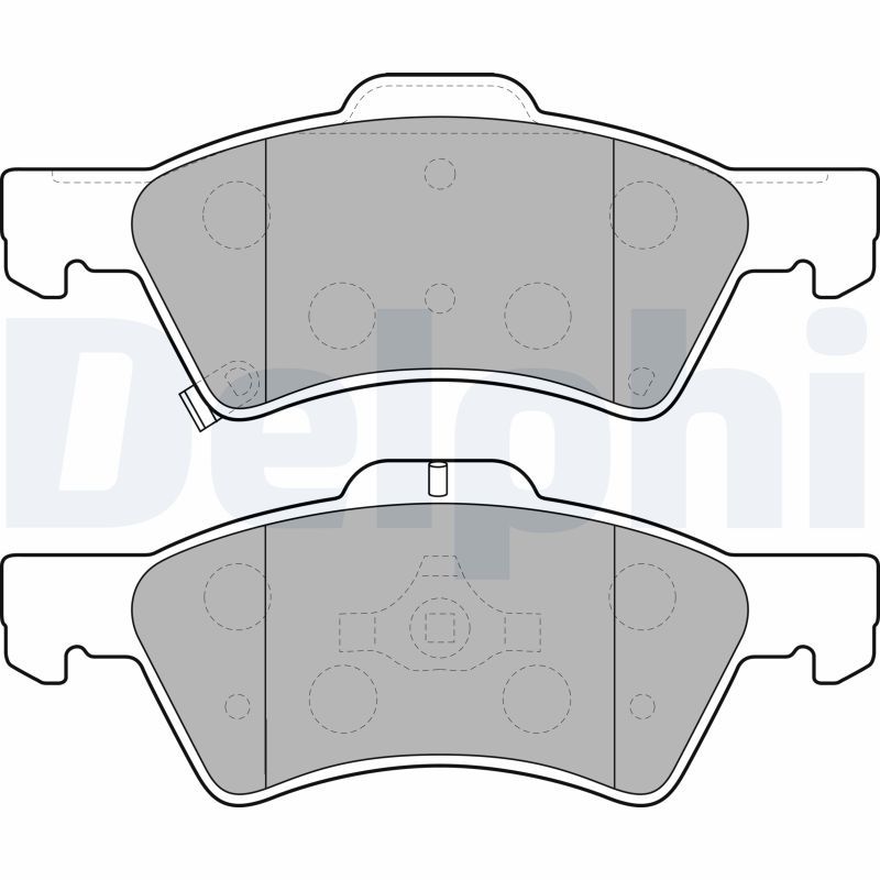 Brake Pad Set, disc brake DELPHI LP1693