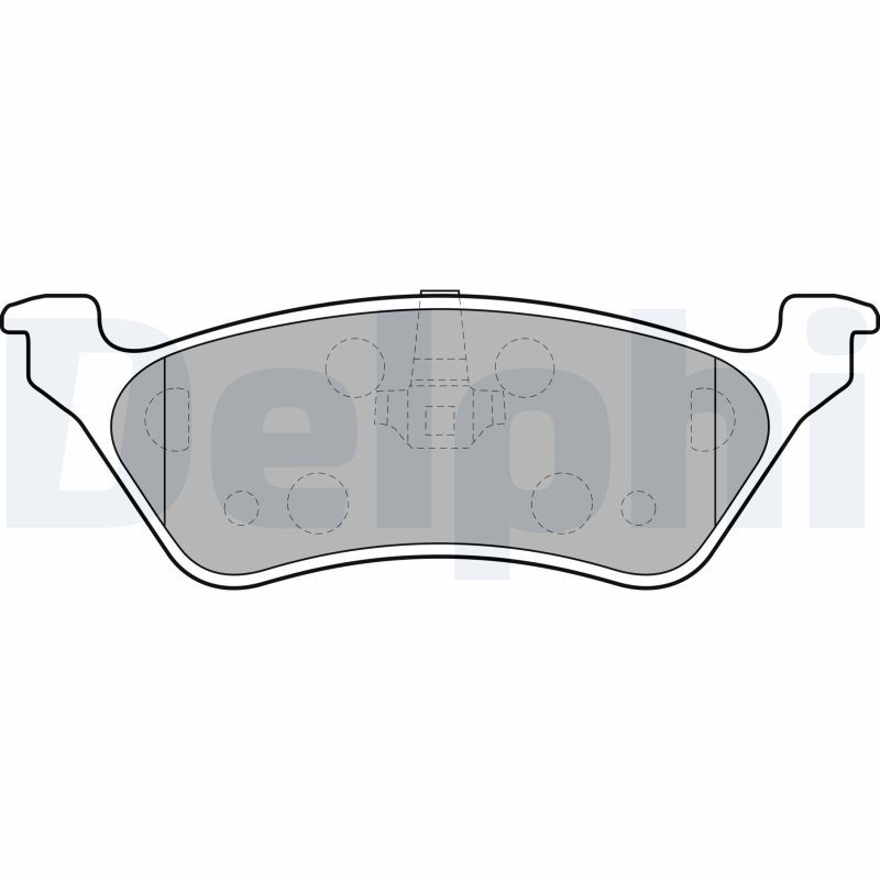 Brake Pad Set, disc brake DELPHI LP1694