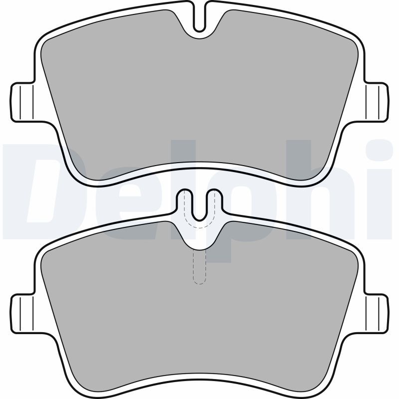 Brake Pad Set, disc brake DELPHI LP1696