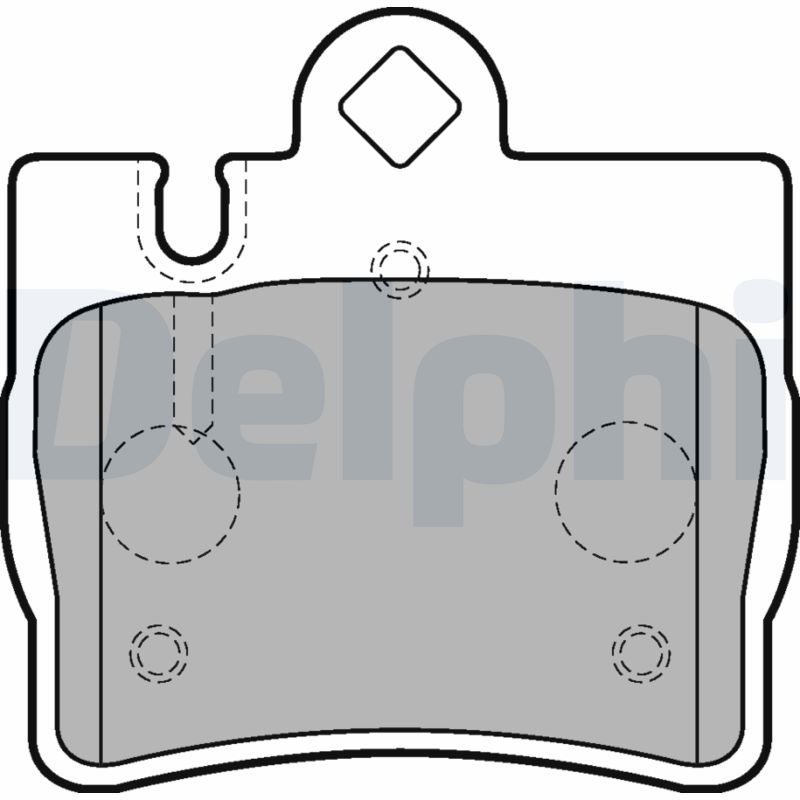 Brake Pad Set, disc brake DELPHI LP1697