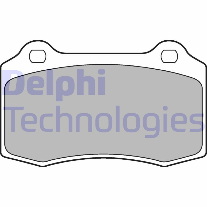 Комплект гальмівних накладок, дискове гальмо DELPHI LP1700
