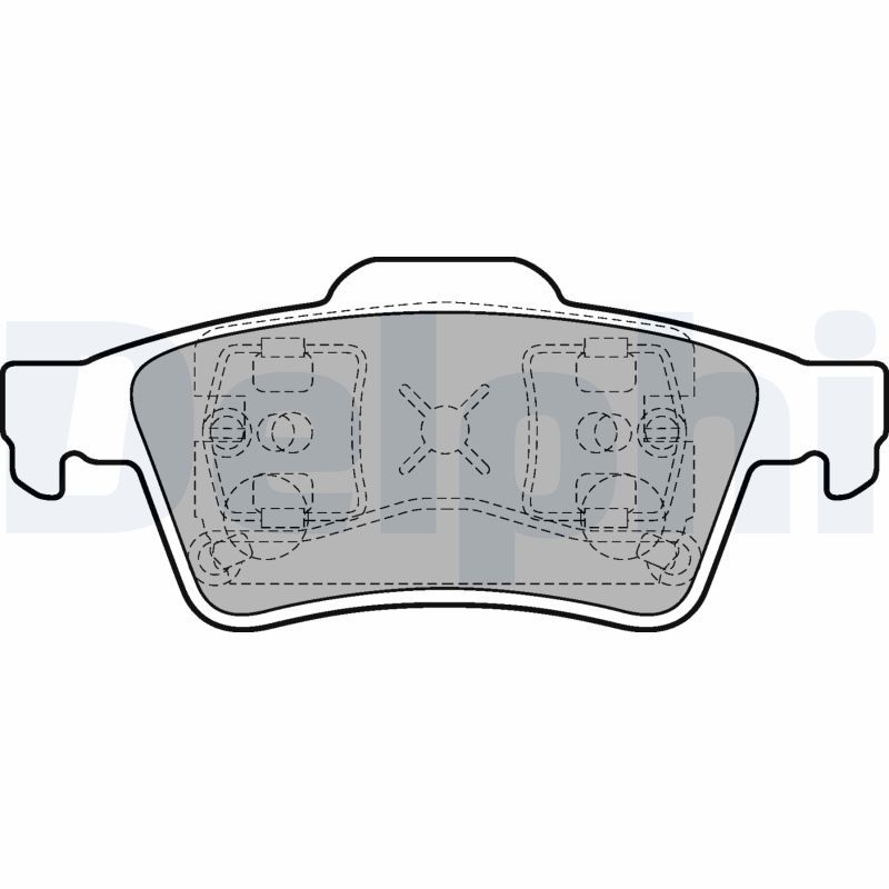 Brake Pad Set, disc brake DELPHI LP1701