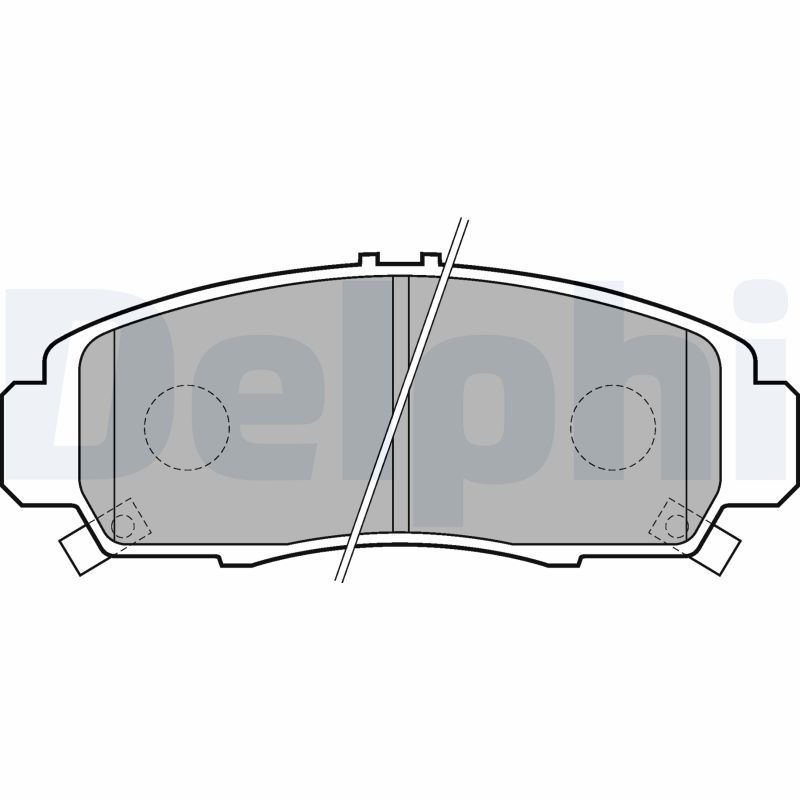 Brake Pad Set, disc brake DELPHI LP1704