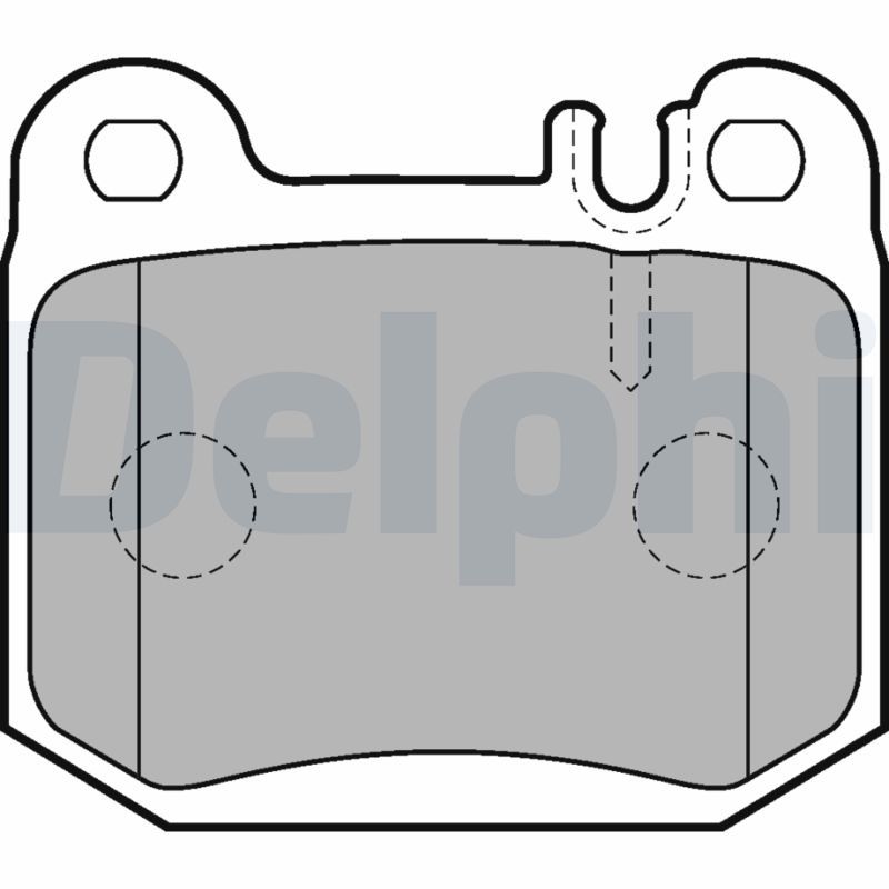 Brake Pad Set, disc brake DELPHI LP1705