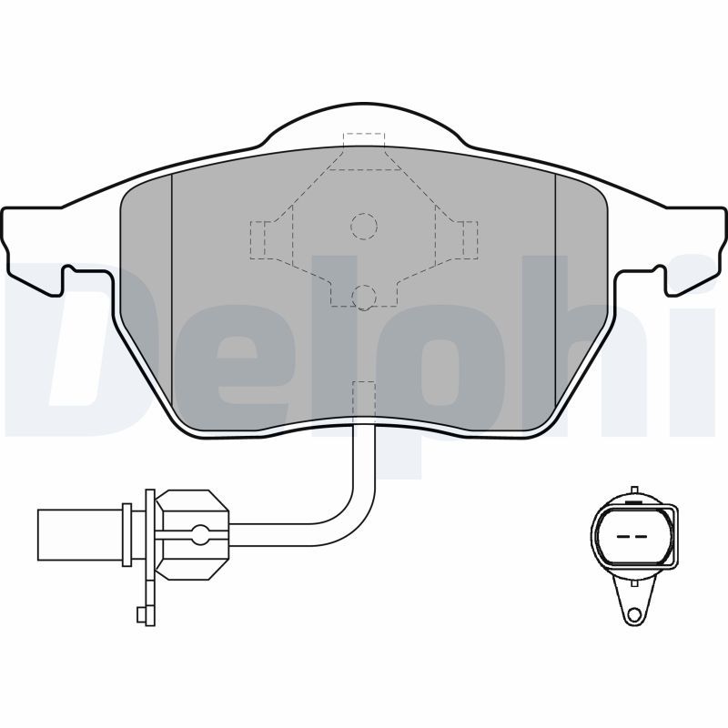 Brake Pad Set, disc brake DELPHI LP1706