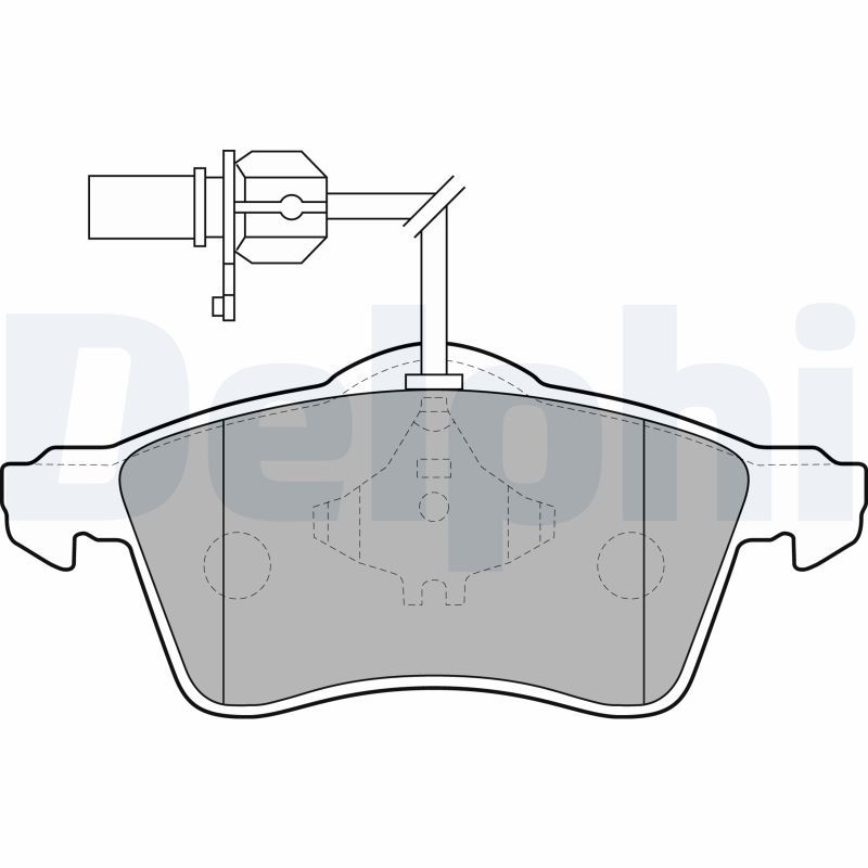 Brake Pad Set, disc brake DELPHI LP1707