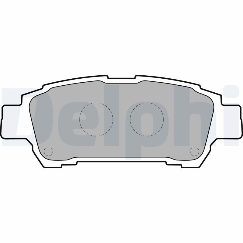 Brake Pad Set, disc brake DELPHI LP1710