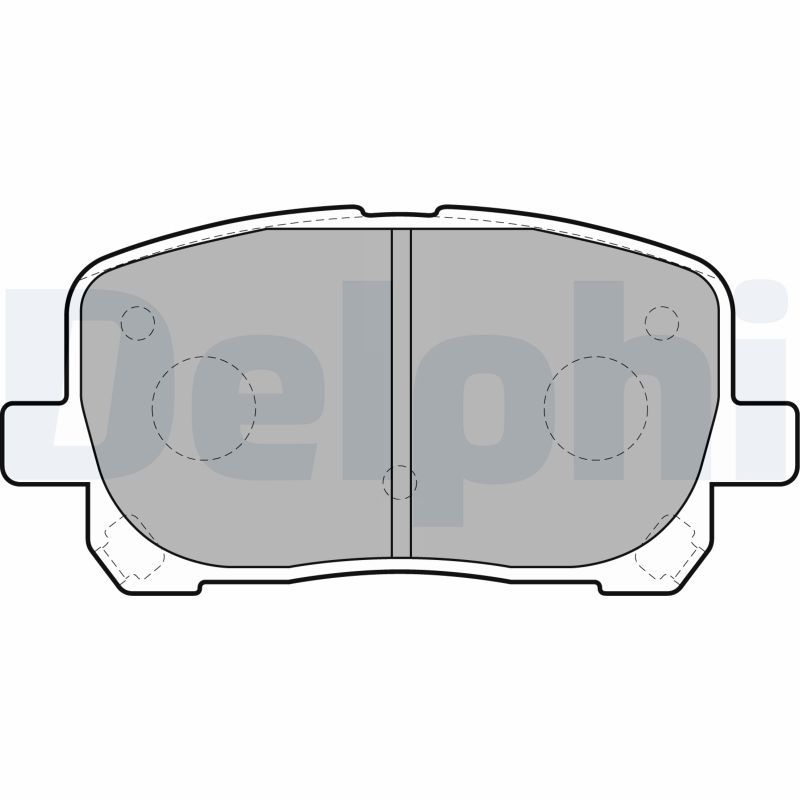 Brake Pad Set, disc brake DELPHI LP1711