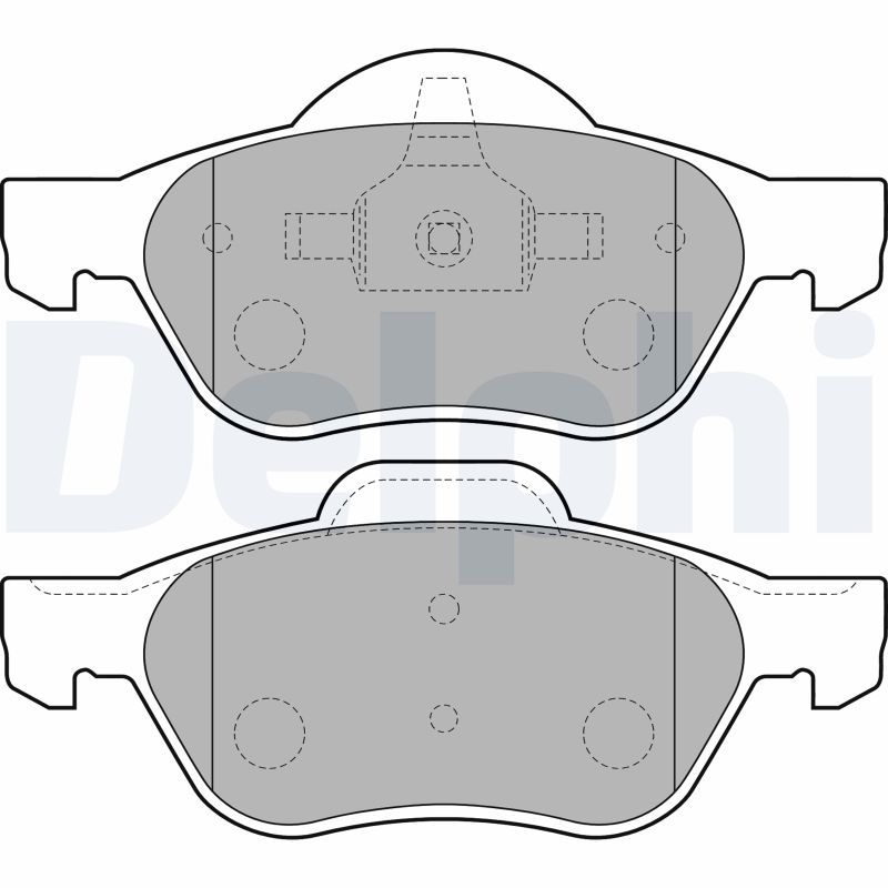 Brake Pad Set, disc brake DELPHI LP1714