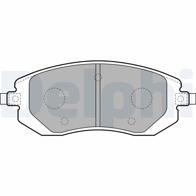 Brake Pad Set, disc brake DELPHI LP1718