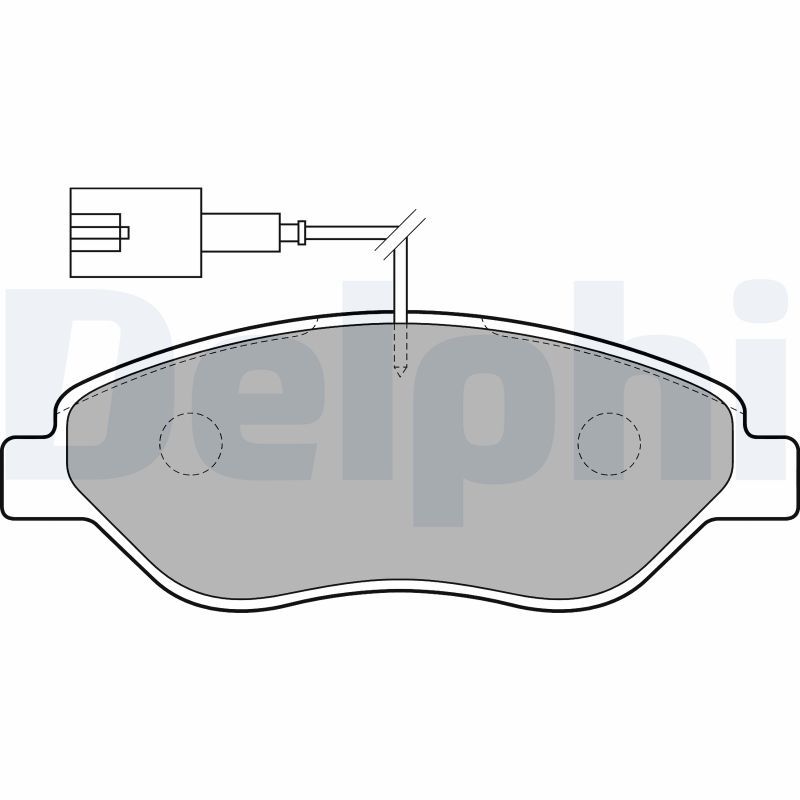 Brake Pad Set, disc brake DELPHI LP1720