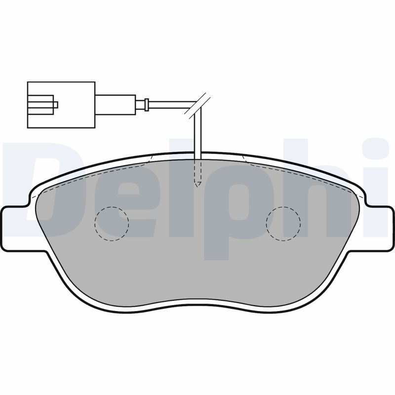 Brake Pad Set, disc brake DELPHI LP1721