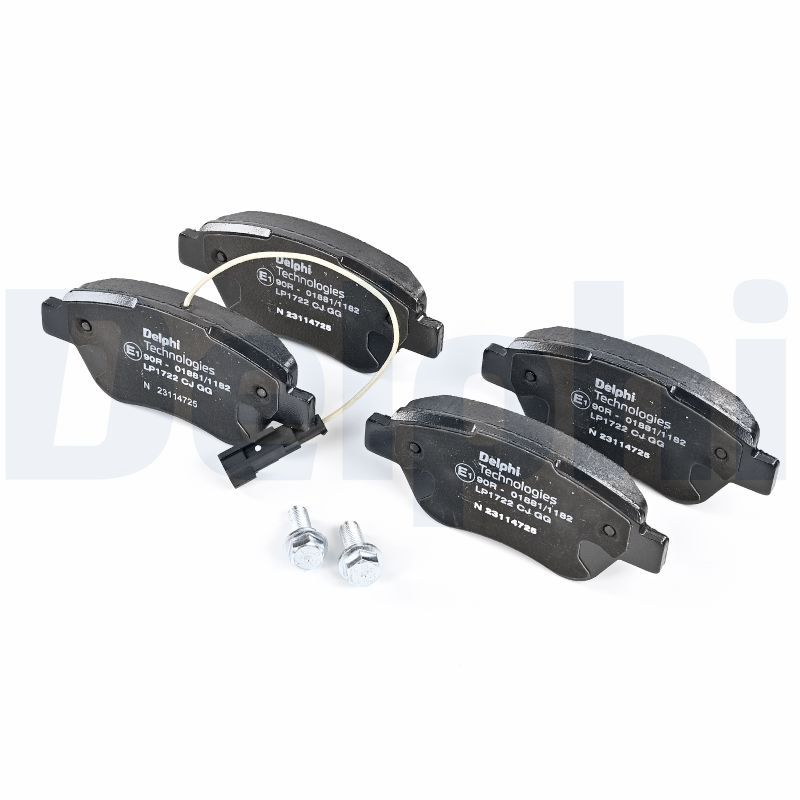 Brake Pad Set, disc brake DELPHI LP1722