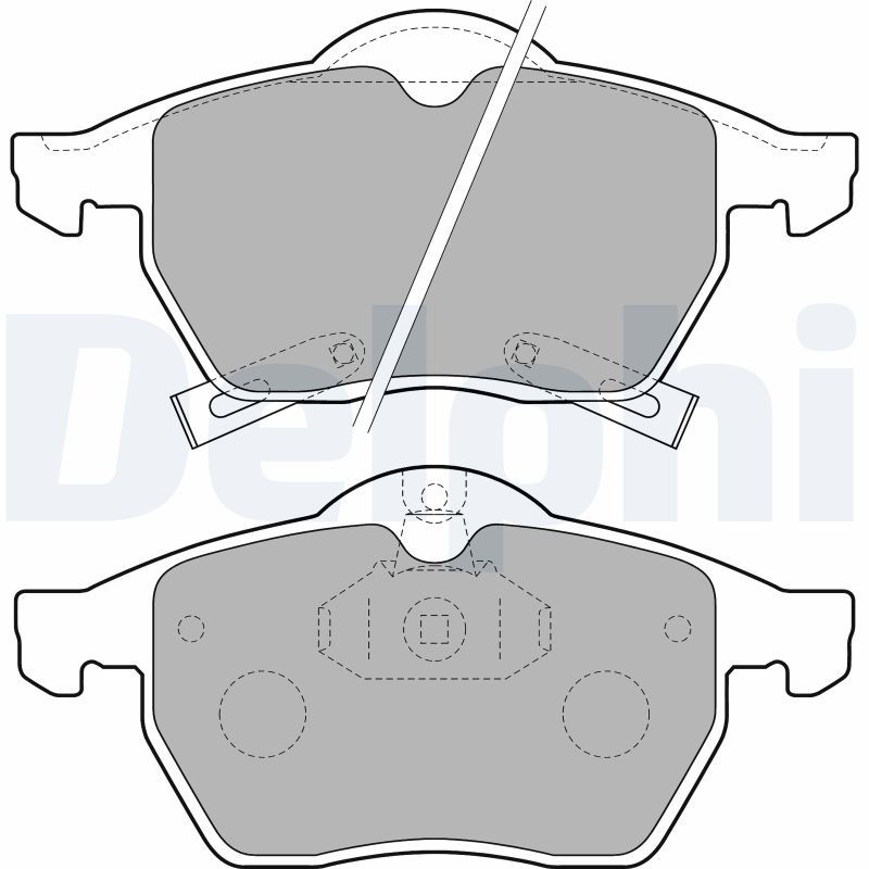 Brake Pad Set, disc brake DELPHI LP1731